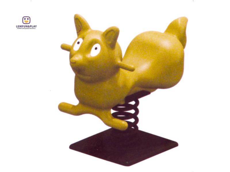 High Quality Cat Shape Spring Rider For Outdoor Amusement Park