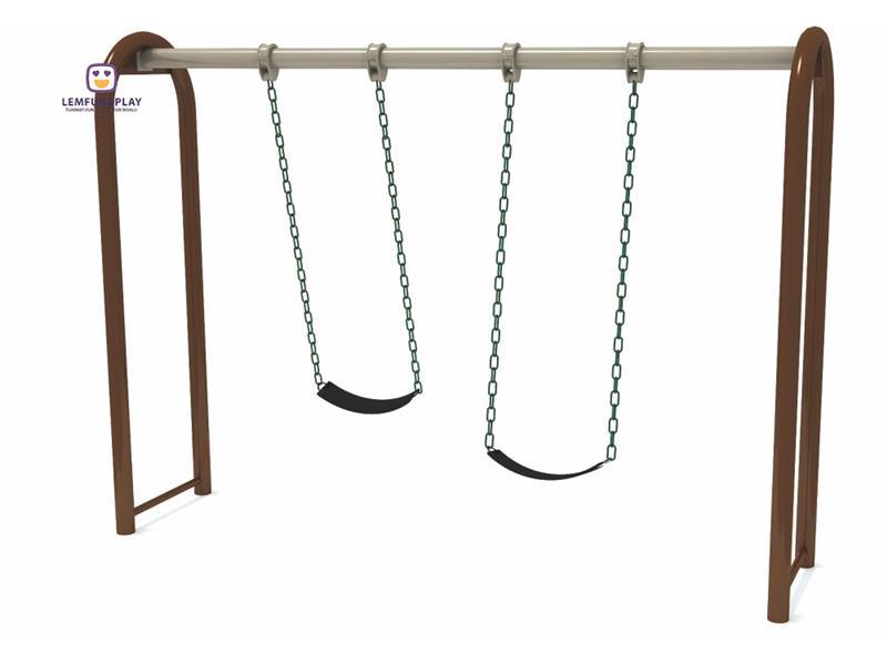 Kindergarten Outdoor Playground Metal Swing Set For Sale