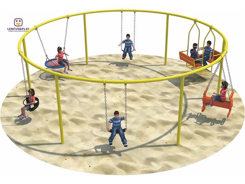 Latest Well Designed Kids Outdoor Swing Set Playground Equipment For Entertainment