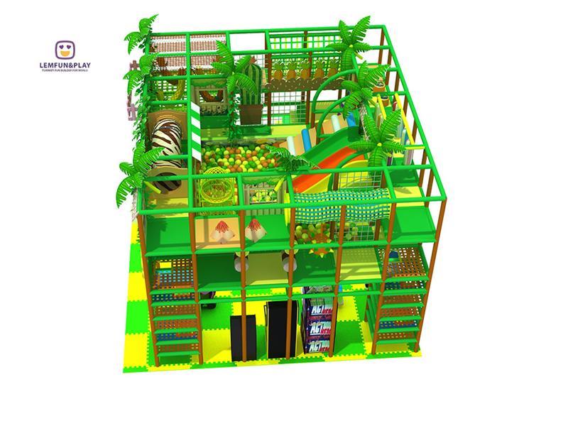 Jungle Themed Kids Indoor Playground With Easy Game Sets for Sale