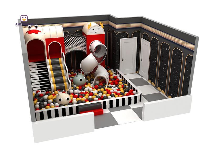 Mini Commercial Indoor Playground Equipment With Simple Slide for Kids