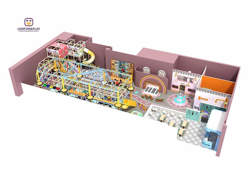 Customized Kids Indoor Playground Equipment With Various Items for Sale