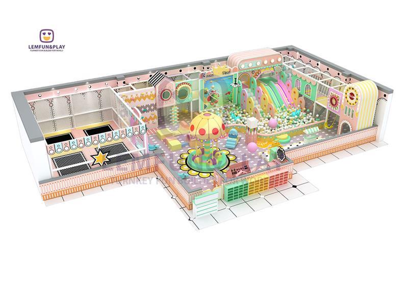 Hot Sale Kids Indoor Playground with Interesting Trampoline Zone for Business