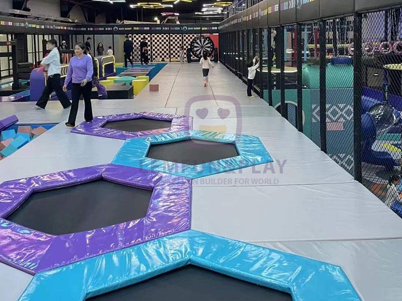 Large Integrated Indoor Trampoline Park with Foam Pit for Kids